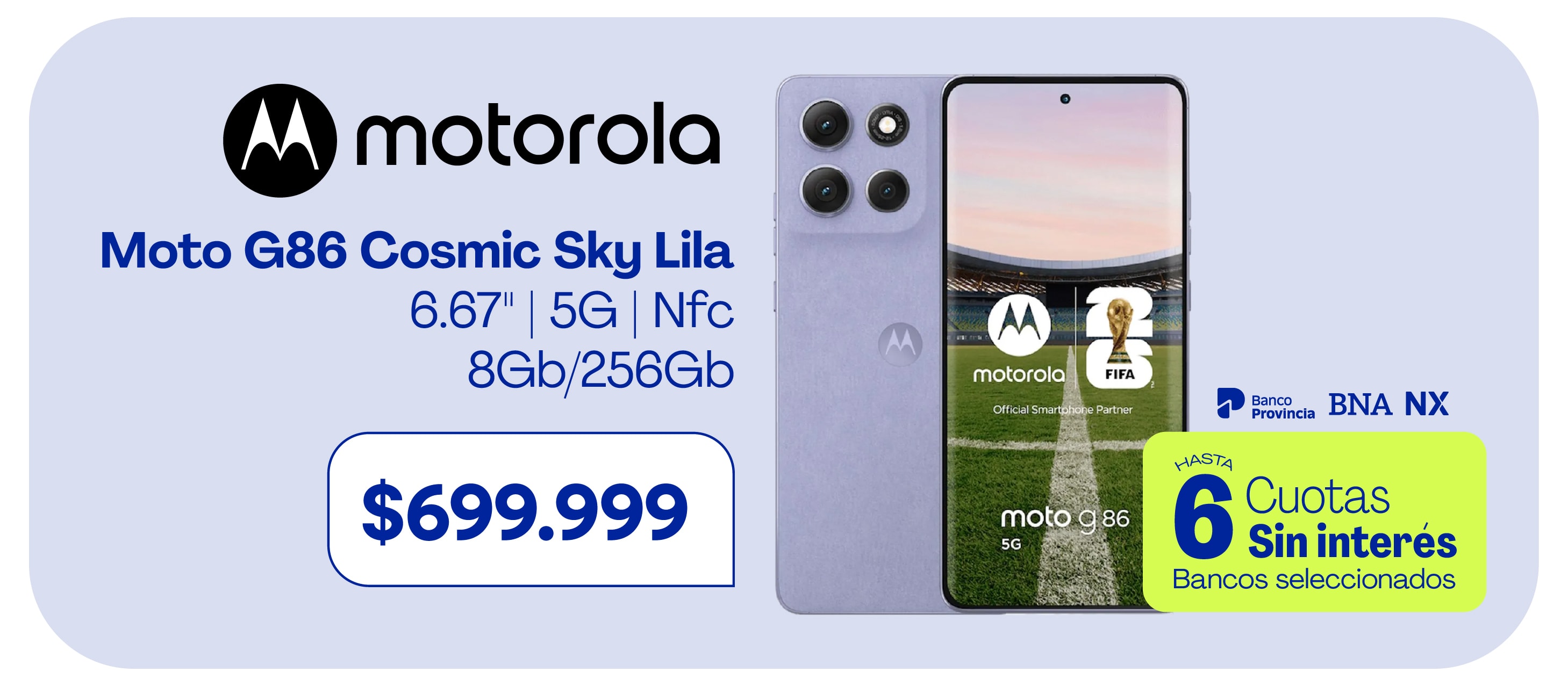 Moto G86 Cosmic Sky Lila 6.67